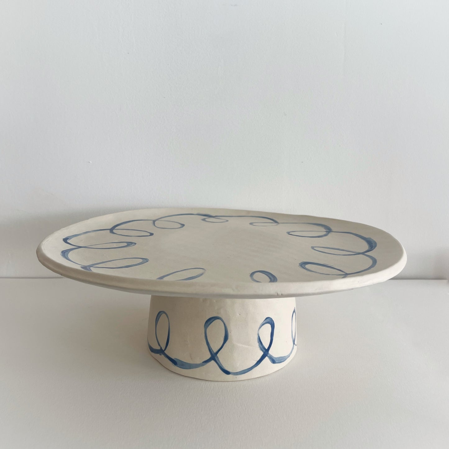 Ceramic Cake Stand - Squiggles