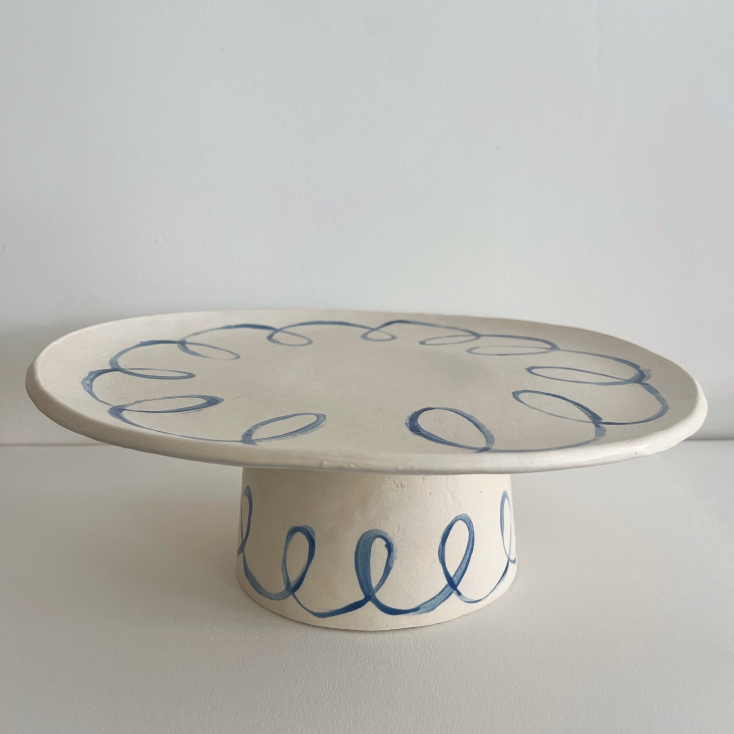 Ceramic Cake Stand - Squiggles