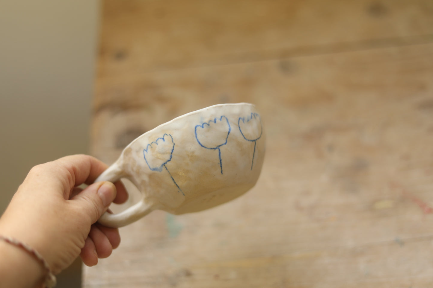 Handmade Tulip Pinch Cup