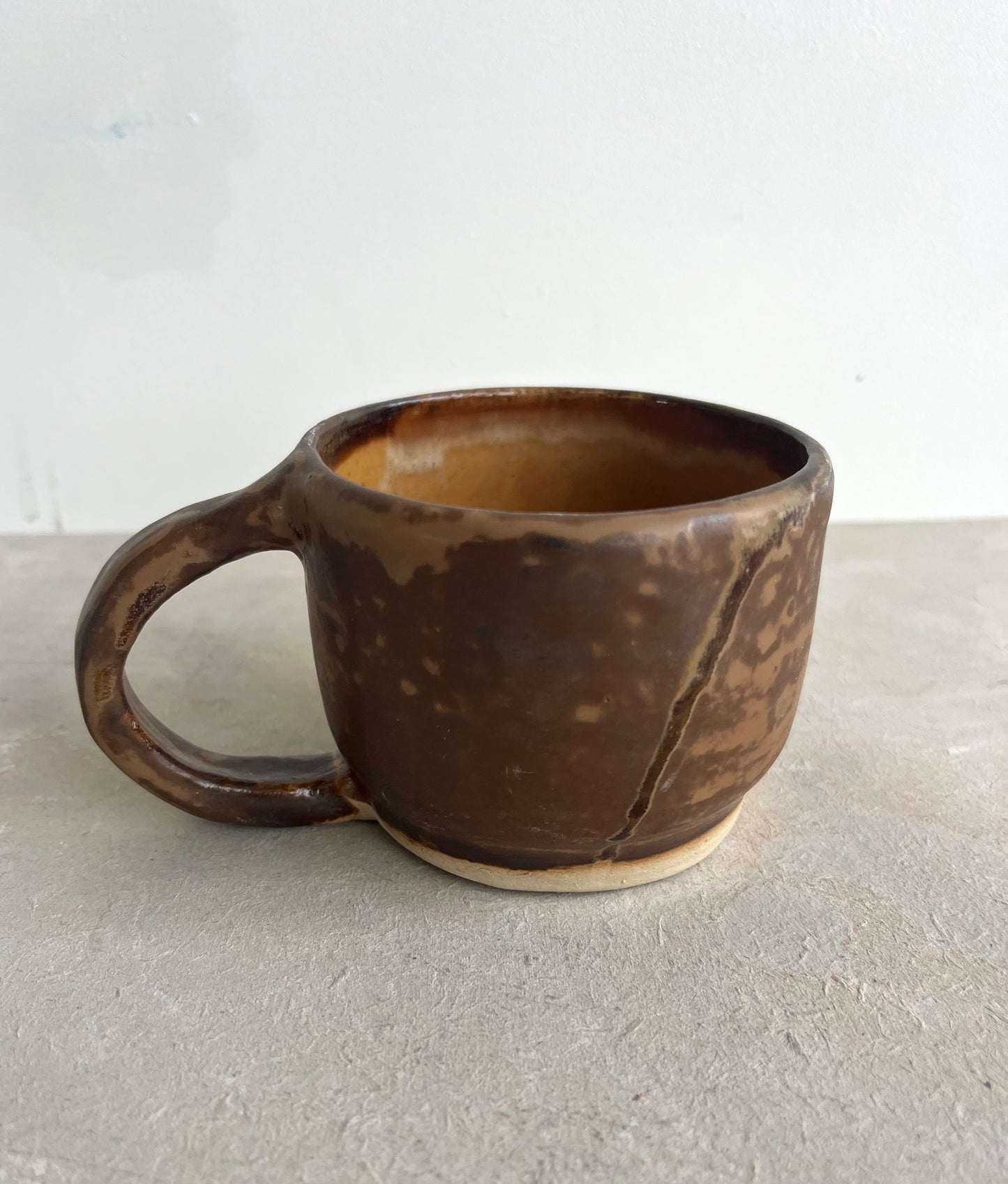 Brown Glazed Coffee Cup