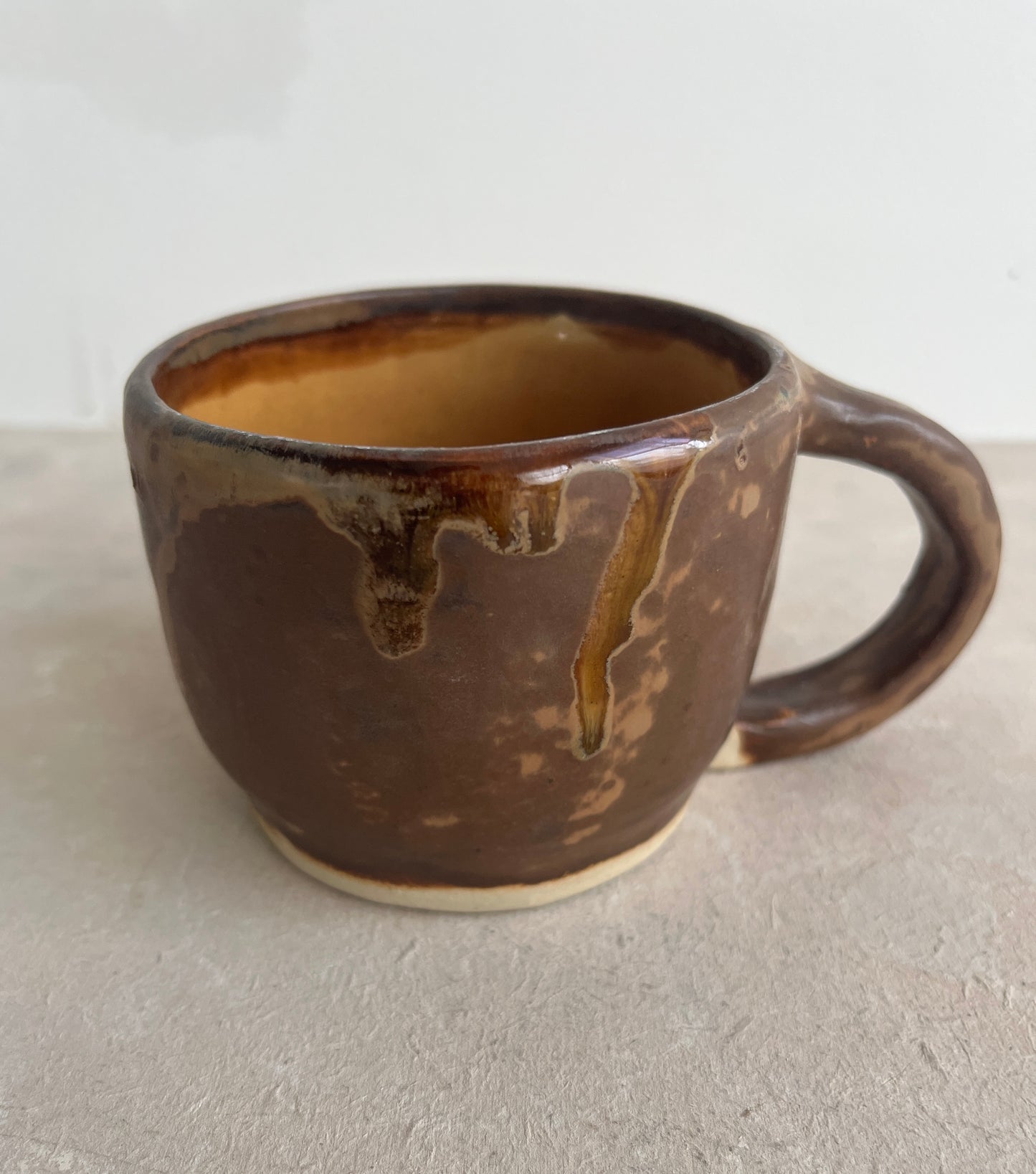 Brown Glazed Coffee Cup