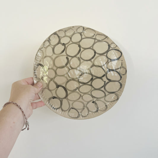 Stoneware Dinner Plate Circles