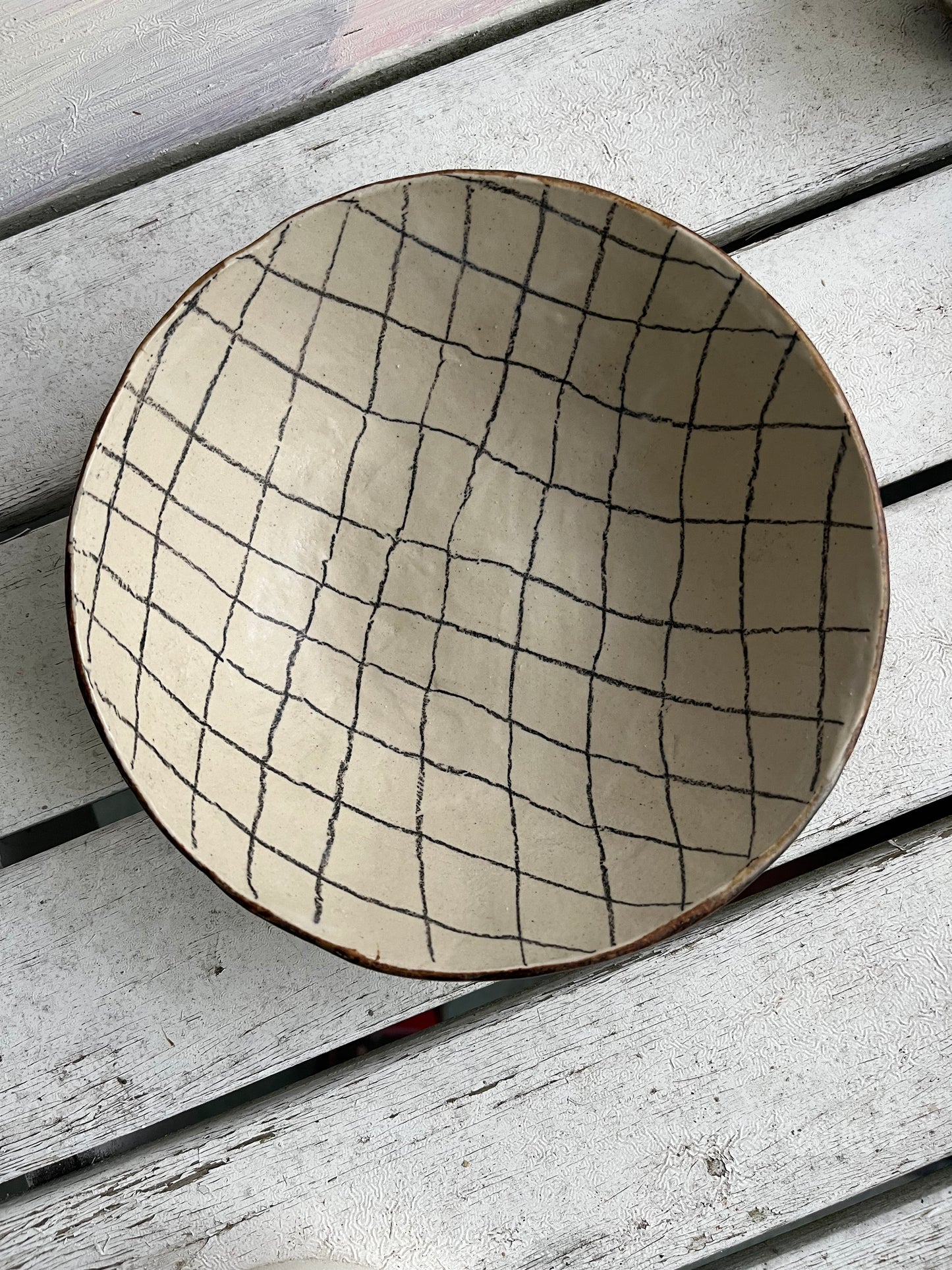 Handmade Ceramic Bowl: Natural Tones