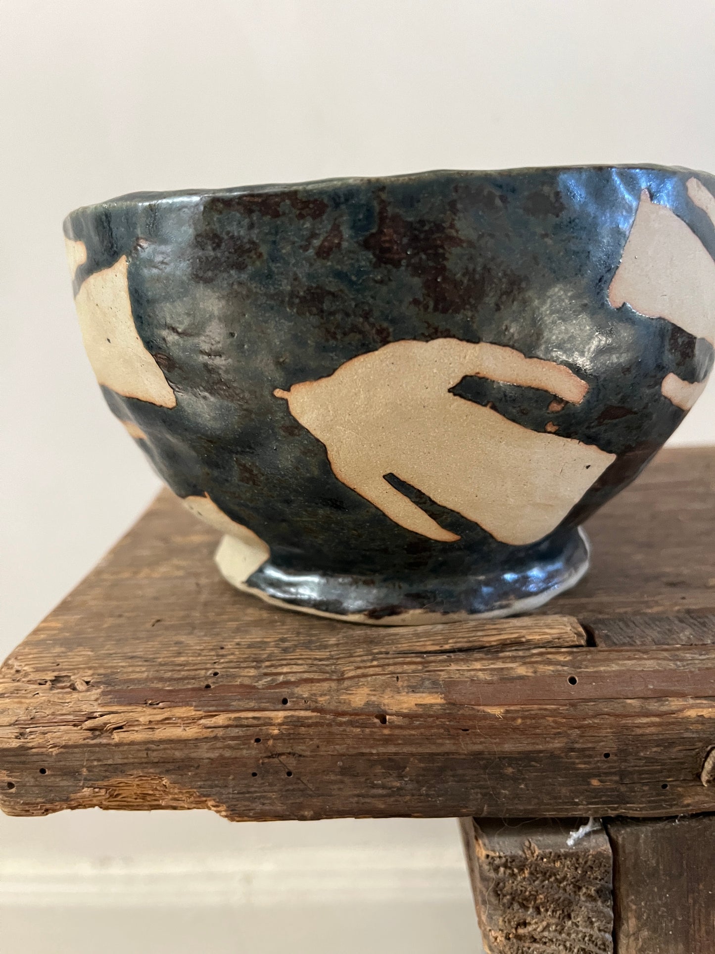 Large bowl with bird design