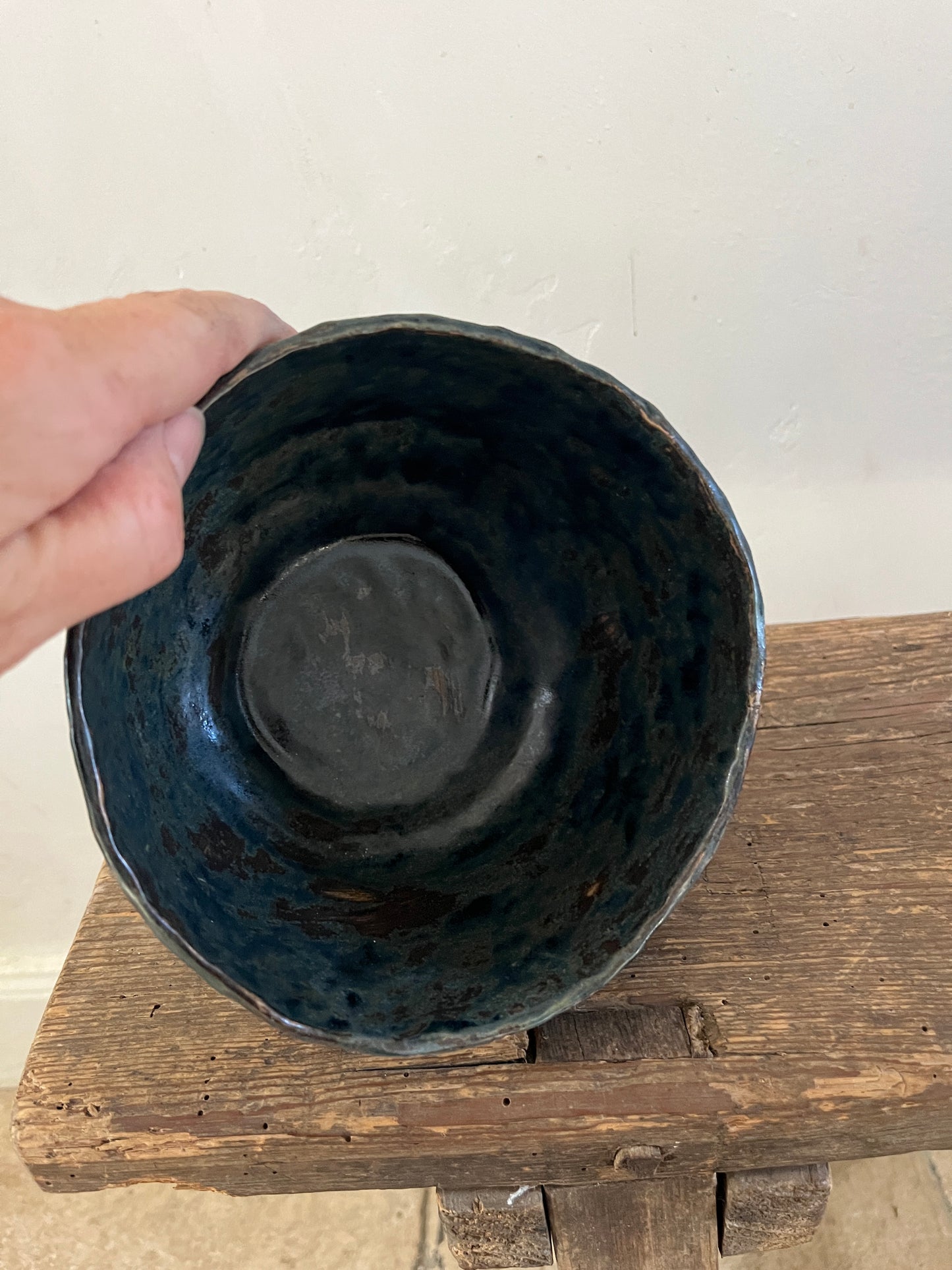 Large bowl with bird design