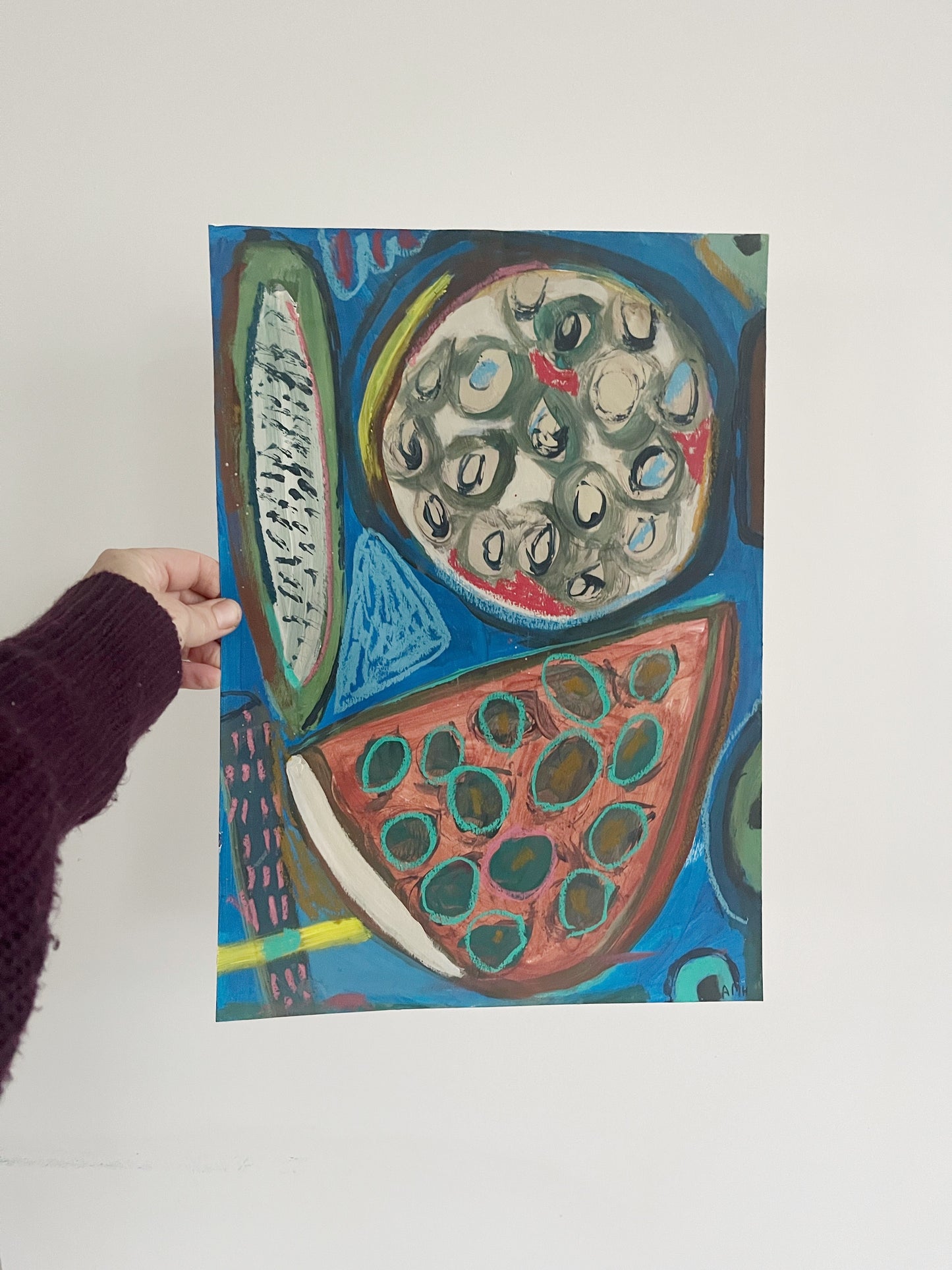 Original Abstract Mixed Media Painting