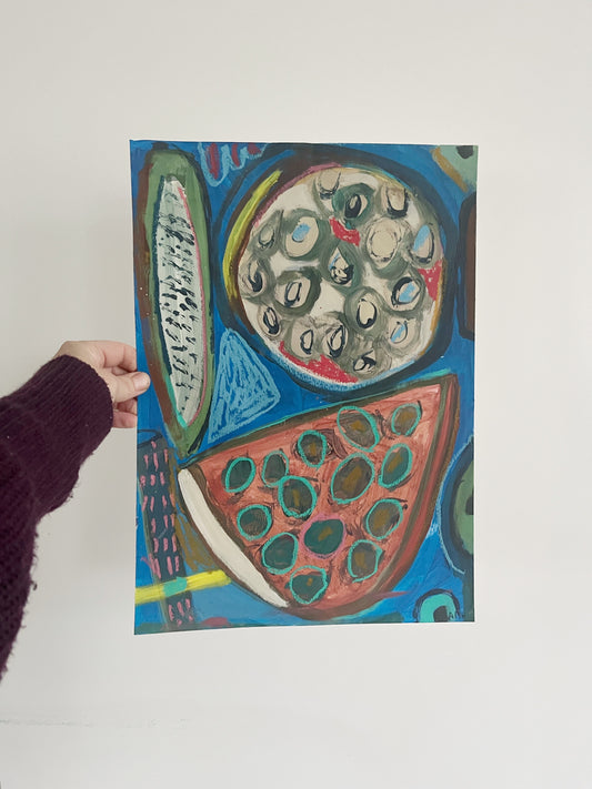 Original Abstract Mixed Media Painting